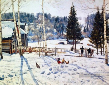 1929 Galerie - Ende des Winters Mittag ligachevo 1929 Konstantin Yuon
